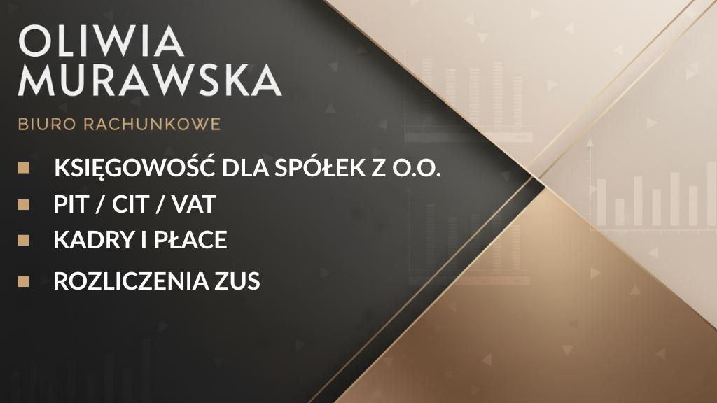 Zdjęcie na okładce dla Biuro rachunkowe Oliwia Murawska - Księgowość Grudziądz
